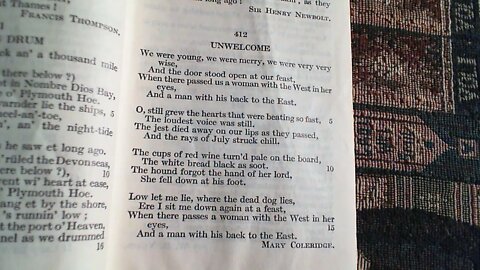 Unwelcome - Mary Coleridge