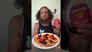 homemade mixed berry, pancake, breakfast, TikTok live with Rock Mercury