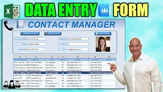 How To Create An Excel Data Entry Form WITHOUT A UserForm