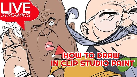 How to Draw in Clip Studio Paint - Live! #digitalart