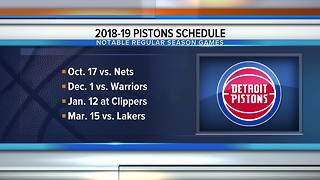 Pistons announce 2018-19 schedule