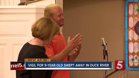 Candlelight Vigil Held For Boy Missing On Duck River