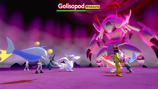 Pokémon Sword - Battling Dynamax Golisopod (1)