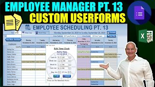 Create This Amazing Excel Custom Userform on Right Click [Employee Manager 13]