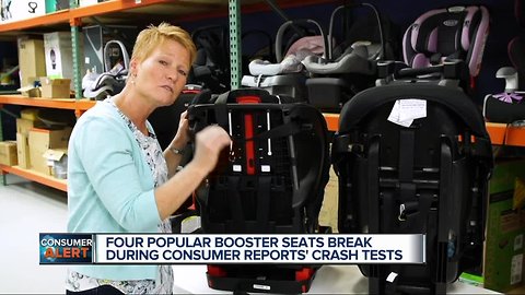 4 popular booster seats break during consumer reports' crash tests