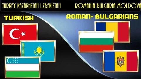 Turkey Kazakhstan Uzbekistan VS Romania Bulgaria Moldova Economic Comparison
