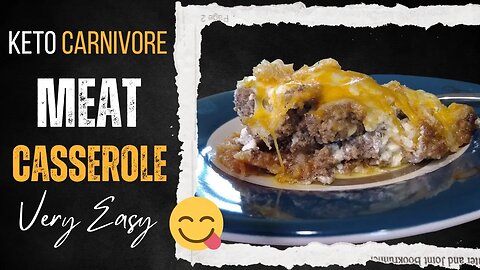 Keto Carnivore Meat Casserole #homesteading #lowcarb #beef #porkrinds