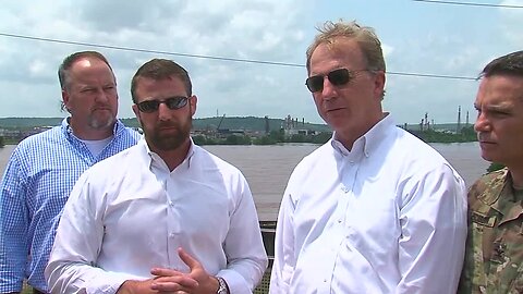 Watch: Markwayne Mullin, Kevin Hern hold news conference after touring flooding