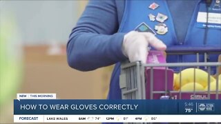 Local doctor explains right way to wear disposable gloves to avoid cross-contamination