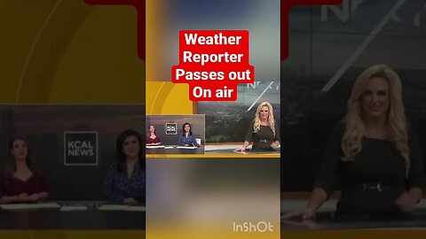 Weather Reporter Passes Out Cold On Air #fainted #weatherreport #losangeles