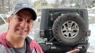 Rear Bumper Tire Carrier Upgrade On Our Jeep Wrangler JK