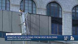 Remove scaffolding from BGE building