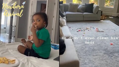 Meek Mill's Son Czar Tricks Mommy Into Thinking He Cleaned Up For Potato Chips! 🤣