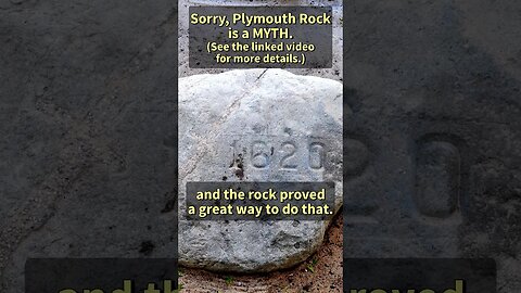 Plymouth Rock Is a MYTH! #Thanksgiving #Turkey #Holiday