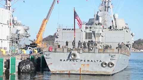 USS Rafael Peralta Arrives at Commander, Fleet Activities Yokosuka