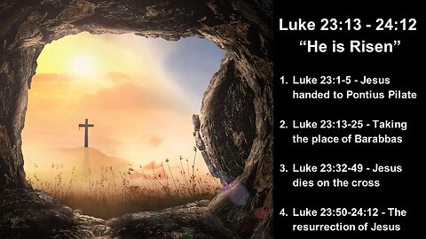 Luke 23:13 - 24:12 “He is Risen” - Calvary Chapel Fergus Falls