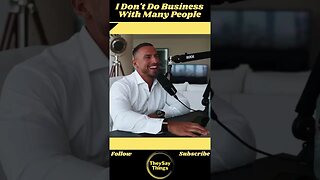 Tristan Tate , I Don't Do Business With Many People #shorts #youtubeshorts #life #podcast #viral