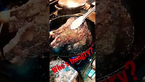 Juicy prime rib steak dinner #shorts #short #steak #dinner