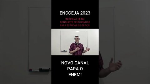 NOVO CANAL PARA O ENEM! - #shorts