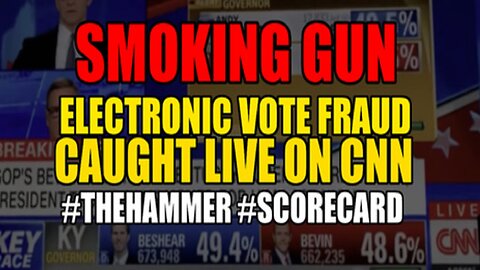 SMOKING GUN: ELECTRONIC VOTE FRAUD CAUGHT LIVE ON CNN!