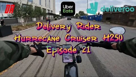 Working Uber Eats / Deliveroo On A Hurrecane Cruiser Ebike 36v 10ah + 13ah 250w (H250) EP21