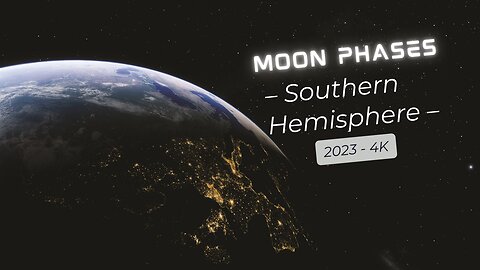 Moon Phases 2023 – Southern Hemisphere – 4K