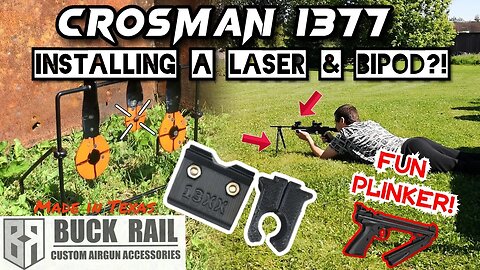 Installing a Laser sight & Bipod on my Crosman 1377? - A different way to use Buck Rail scope mounts