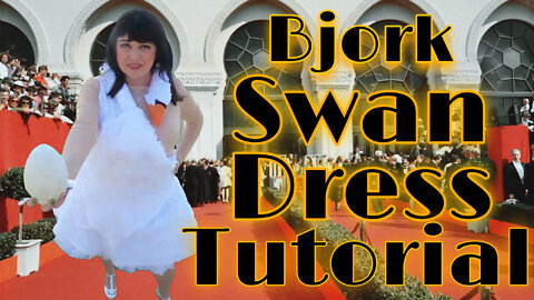 Bjork's Swan Dress! Easy Costume Idea! This is Cal O'Ween