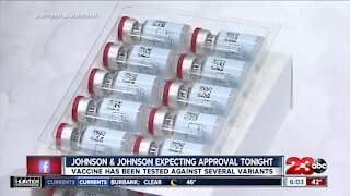 Johnson & Johnson expecting approval tonight, vaccine has been tested against several variants