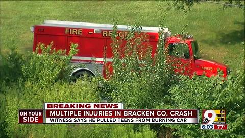 Multiple injuries in Bracken County crash