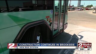 Construction continues in Brookside for new bus system