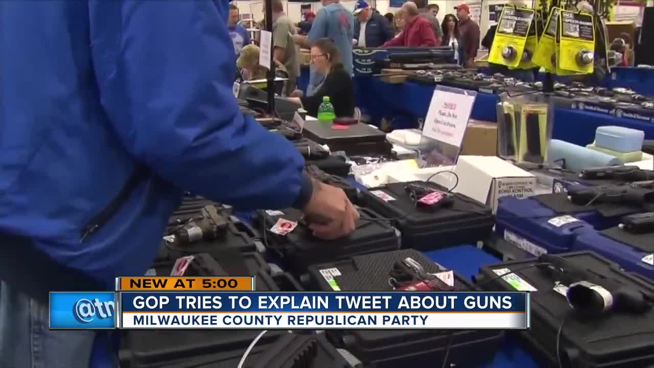 Milwaukee County GOP explains tweet about guns