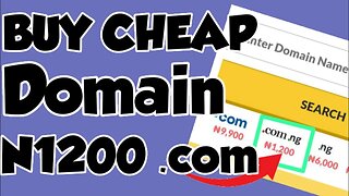 How to Buy cheap domain for your website (buy .com domain for N1,200 naira)