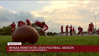 MHSAA votes to reinstate high school football in Michigan this fall