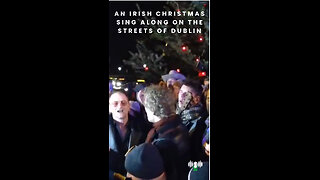 Irish Celebrity Christmas Sing Along on Dublin Streets