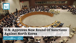 Un Approves New Round Of Sanctions Against North Korea