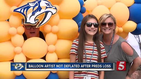 Popular Balloon Artist Not Deflated After Preds Loss