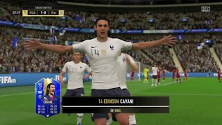 FIFA FUT Squad Battles - Edison Cavani scores a stunner from a corner kick