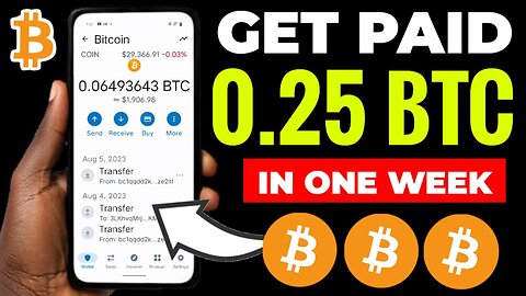 Get Paid Free 0.25 Bitcoin Every Week From A New Free Bitcoin Mining Site