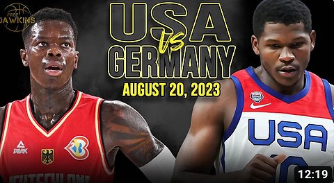 USA vs Germany Full Game Highlights | FIBA World Cup Warm-Up | August 20, 2023