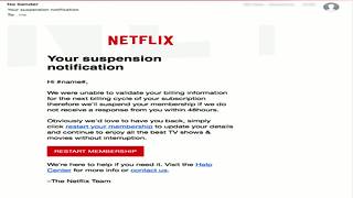 Police warn of Netflix email scam