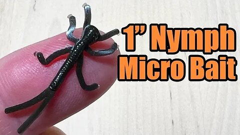 Nymph - Tiny 1" Micro Fishing Bug Bait - Great Ice Fishing Plastic