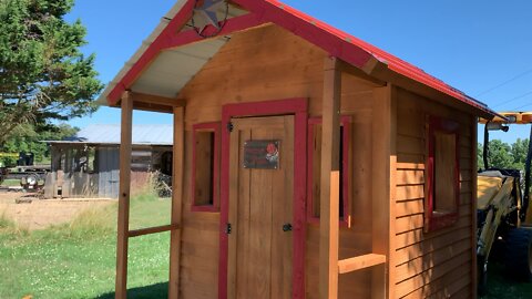 Finished Project! Custom Built Kids Playhouse with 6ft Walls