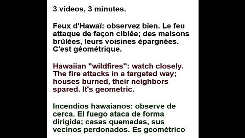 (Fra, En, Es) Hawaï fires: very STRANGE!!! (3 videos)
