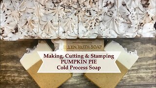 Making Pumpkin Pie Soap🥧 w/ Natural colors of Turmeric & Pie Spice | Ellen Ruth Soap