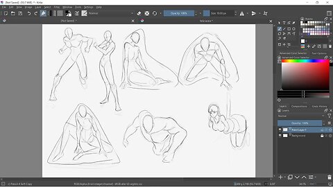 Drawing Delivery - Simple Sketch and Deforming figures with 1 or 2 organic shapes~!!?