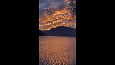 Winter Sunset in Switzerland