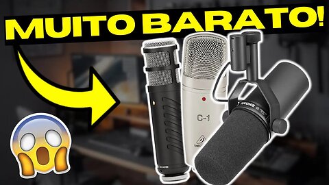 [INCRÍVEL] Os 5 Melhores MICROFONES DINÂMICOS Muito BONS E BARATOS de 2023!