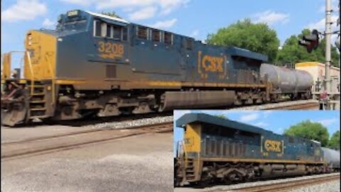 CSX Q369 Manifest Mixed Freight Train with DPU from Sterling, Ohio July 3, 2021