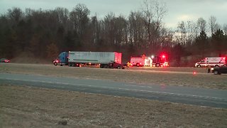 2 lanes blocked on I-271 northbound near Ridge Road